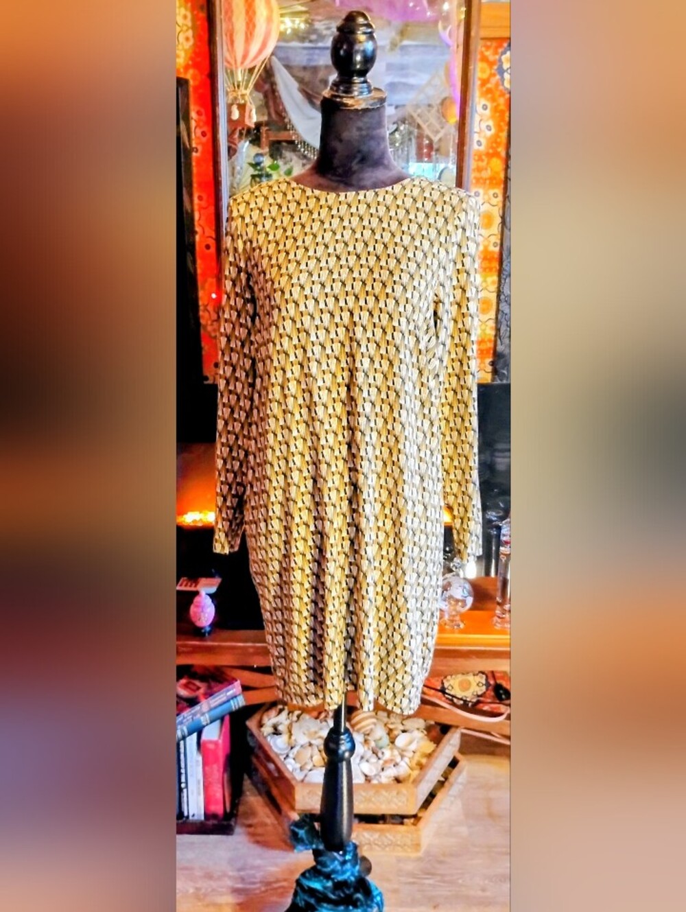 Old Stock No Tag H&M Soft Flowing Fall Spirit Bohemian Day Tripping Tunic Dress